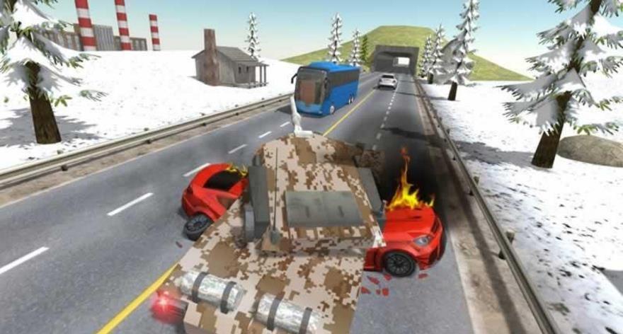 坦克公路赛车手机版下载,坦克公路赛车,赛车游戏,竞速游戏